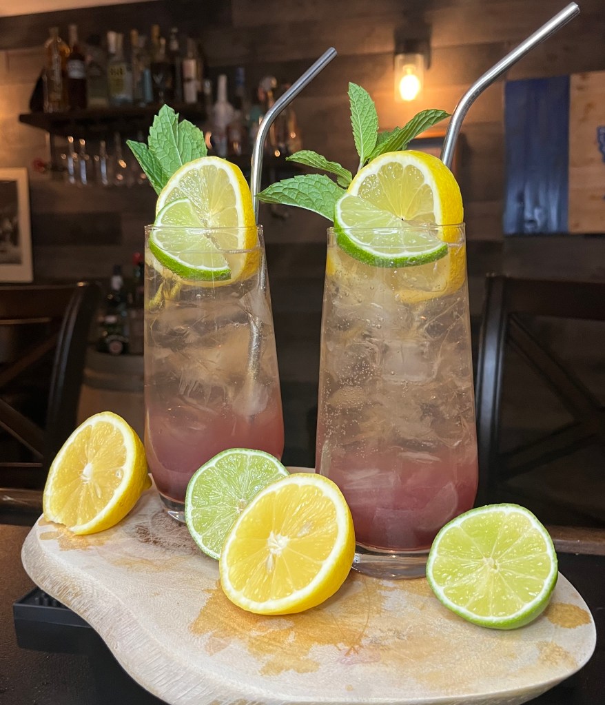 Miller's Amish Pub proudly presents Cocktail Recipe #412: The "Lemon Lime Tequila Time"  A bright, beautifully balanced refresher that screams summer in every sip!  Fresh-squeezed lemon & lime meet smooth tequila and a surprising splash of cherry whiskey, topped with bubbly ginger ale for that perfect zesty kick.  Served tall over ice in a Collins glass, garnished with a lemon wheel, lime wedge, and fresh mint.  Pro tip from the Pub: Have your guests give it a quick stir before that first refreshing sip!  Crisp. Citrusy. Dangerously drinkable.
When it's time to unwind... it's Lemon Lime Tequila Time! ‍  #Tequila #SummerDrinks #CherryWhiskey #CocktailRecipe #GingerAleMagic  For the visual punch on your page, here are some mouthwatering examples of similar refreshing tall tequila-ginger-citrus cocktails with beautiful garnishes:

